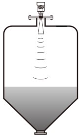 智能雷達液位計錐形罐安裝示意圖